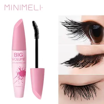 

MINIMELI Black Mascara Makeup 4D Smudge Proof Volume Eyelashes Make Up Thick Curl Lengthening Eye Cosmetics Wholesale TSLM2