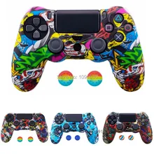 Силиконовый чехол для sony playstation Dualshock 4 PS4 Pro тонкий контроллер и ручка для большого пальца