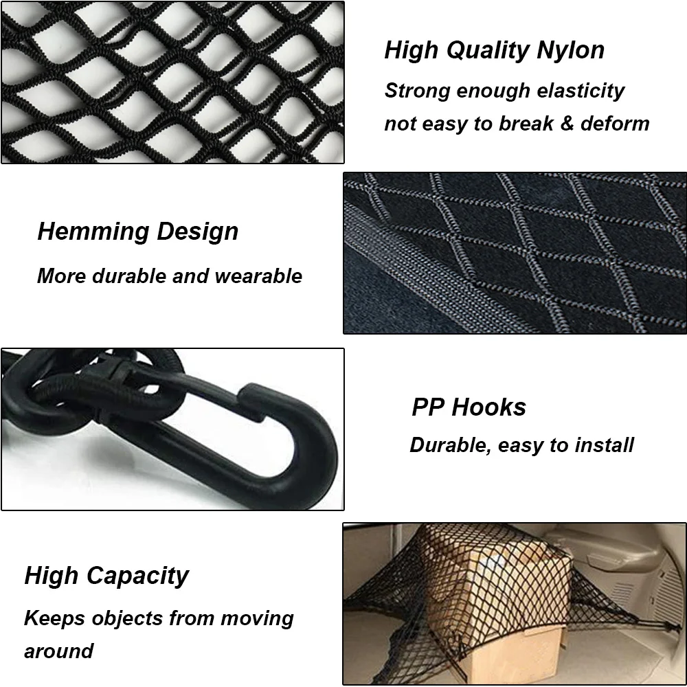 Universal Car Trunk Elastic Luggage Cargo Organizer Storage Net - Image 3
