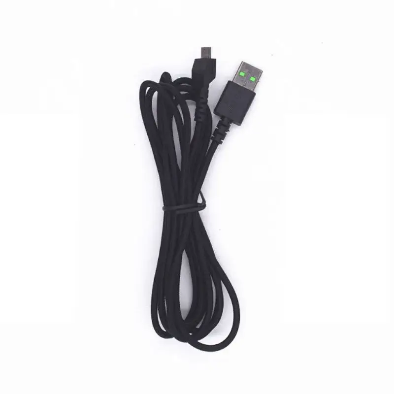 Прочный нейлоновый Плетеный USB кабель для мыши для razer Mamba беспроводная мышь 83XB