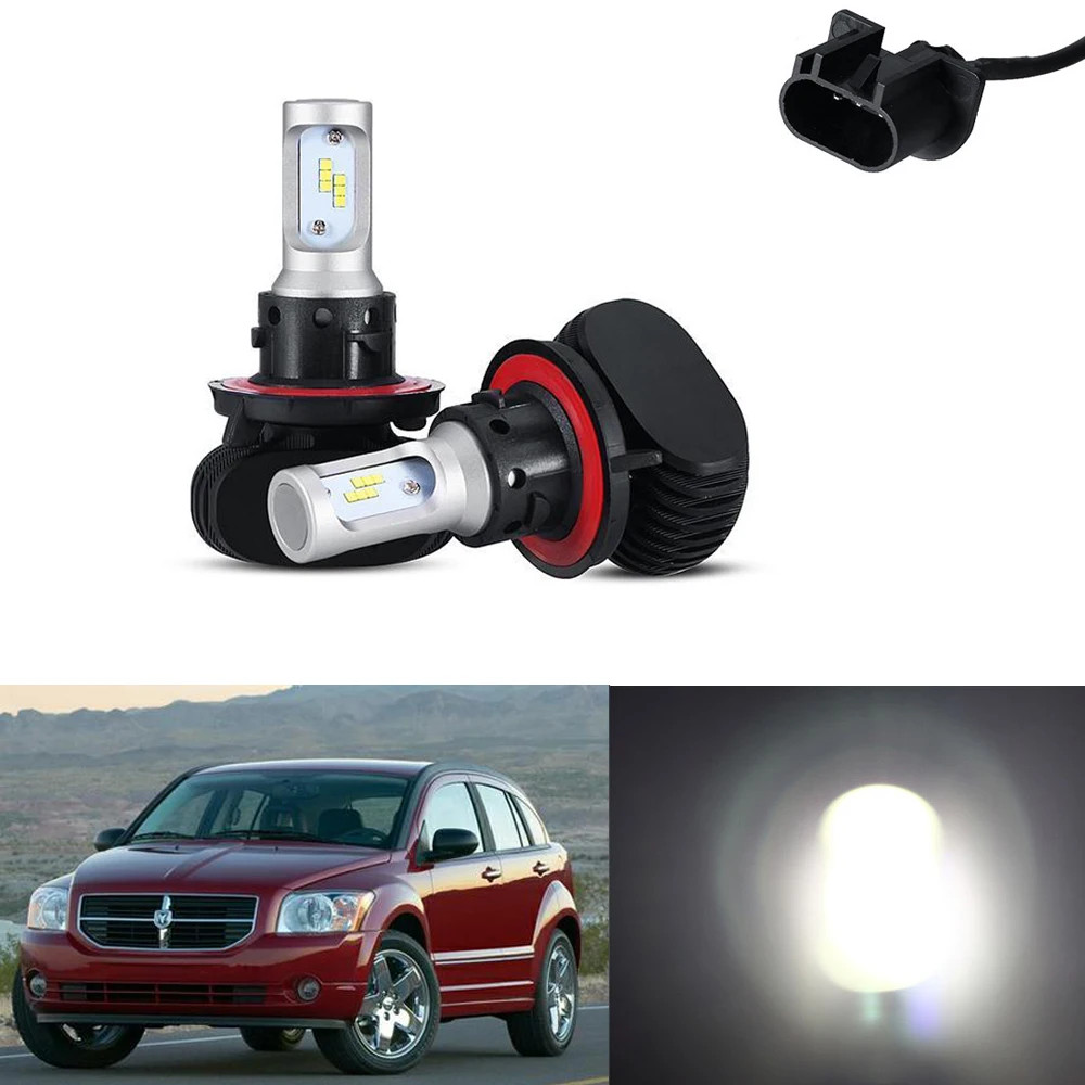 H13 9008 для Dodge Caliber 2007 2012 светодиодный ные фары лампы ближнего/дальнего света|Фара