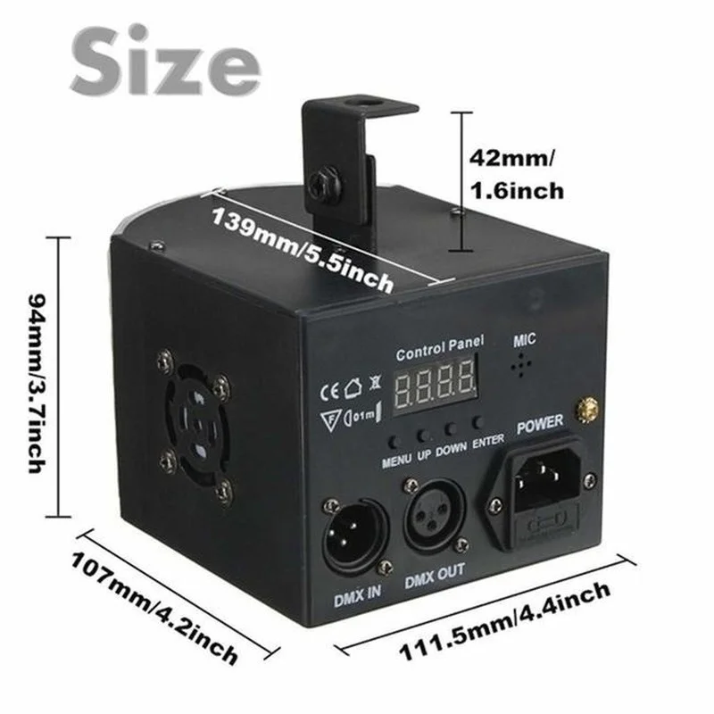 Обновленный светодиодный диско светильник RGB для дискотеки праздничное