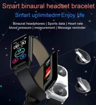 

HobbyLane XM1 Bluetooth Earphone Sports Bracelet Color Screen Heart Rate Blood Pressure Monitor