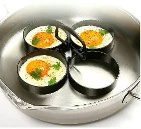 Алюминиевая форма для жарки яиц, блинов, колец, форма для кухни, инструмент для приготовления пищи, круглая форма для яиц, кухонные инструменты - Цвет: 997248