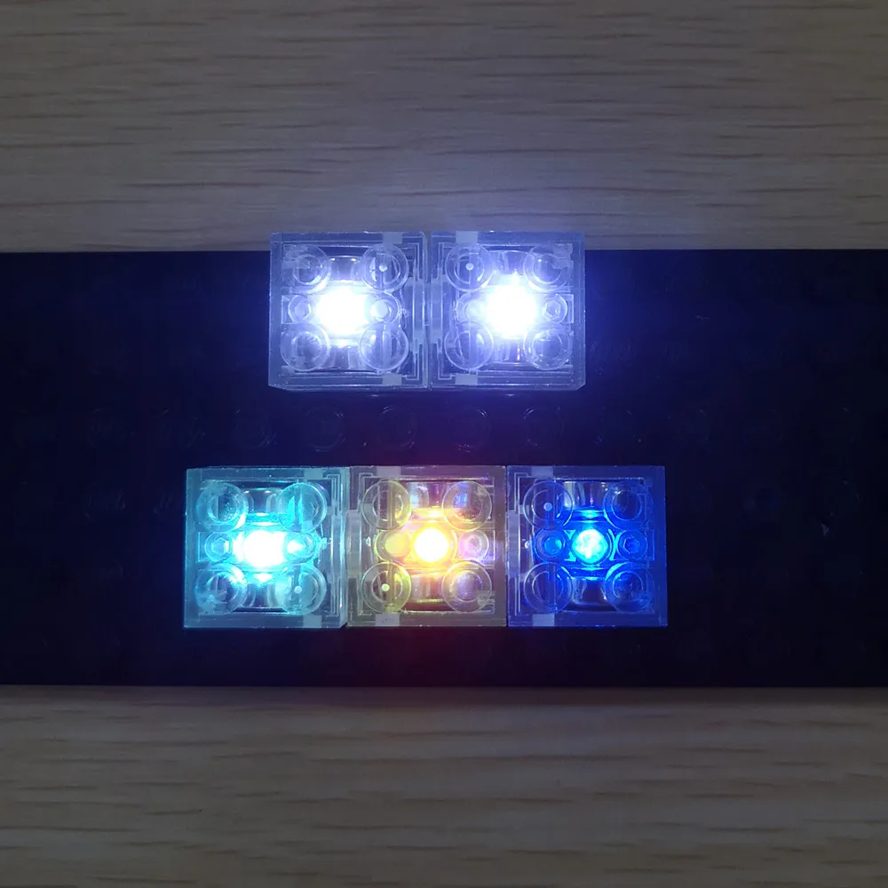 

led 2x2 lighting bricks for lego light up your blocks set
