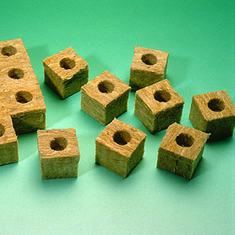 Rockwool плагин вентилируемый практичный выращивание соиллесс кубики гидропоники блоки для выращивания клонирование Садоводство вегетационные кубики