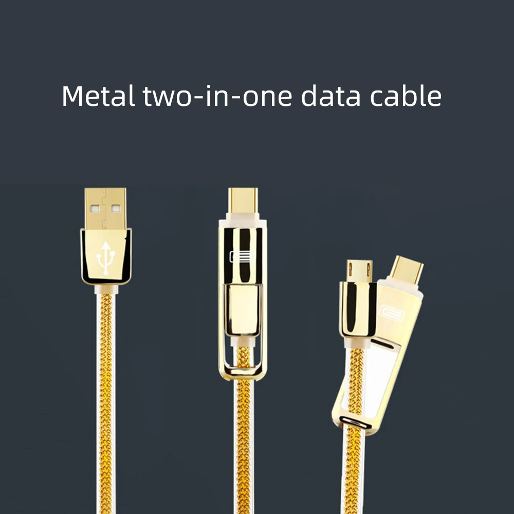 FLOVEME QC3.0 usb type-C кабель для samsung Galaxy Note 9 S9 2.8A Micro USB кабель 2 в 1 быстрая зарядка USB C кабель для Redmi Note 7