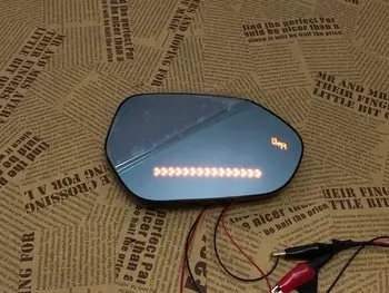 

Express shipping Rear view blue mirror Led turn signal Heating Blind spot monitor for Renault Clio Espace Koleos Duster,2pcs