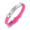 Free Personalized ICE Medical Alert Emergency Reminder Bracelet for Women Men DIABETES EPILEPSY ► Photo 2/6