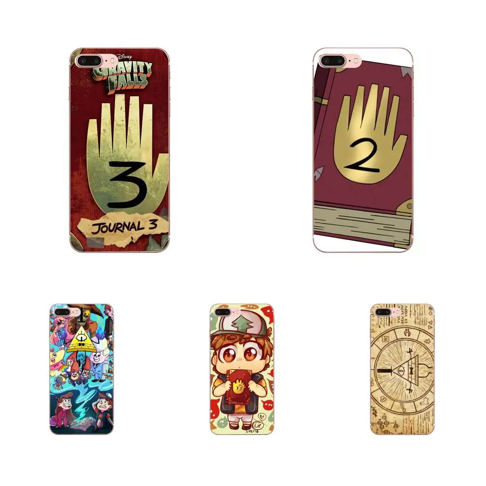 

For Apple iPhone 4 4S 5 5C 5S SE 6 6S 7 8 Plus X XS Max XR Soft TPU Cool Best Gravity Falls Book Pattern Print