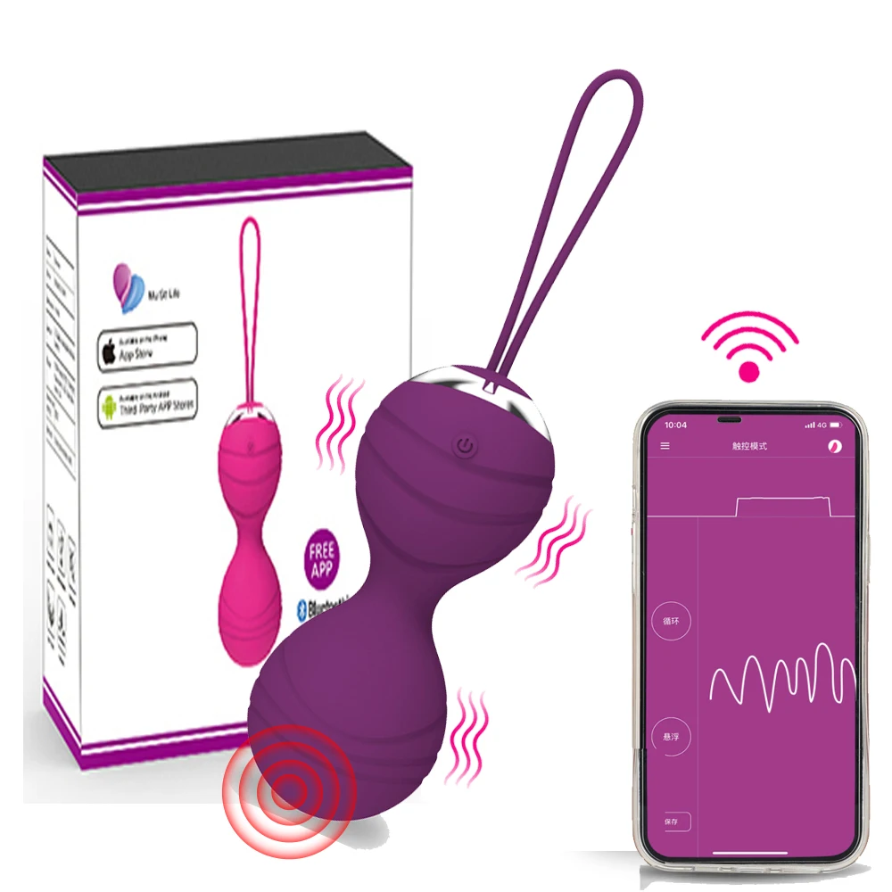 Drahtlose APP Steuerung Smart Ball Kegel Ball Vibrator Ben Wa Ball Vagina Straffen Übung Maschine Geisha Ball Sex Spielzeug für Frauen 1