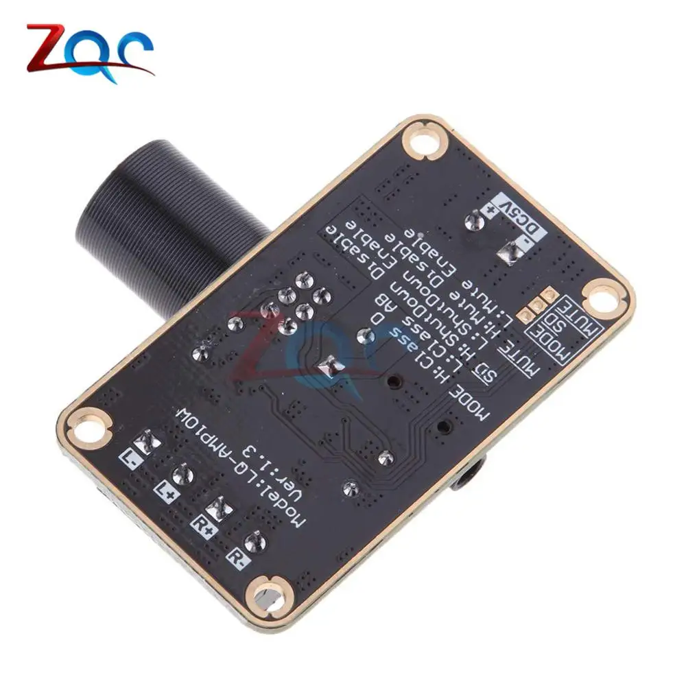 DC 5V PAM8406 Digital Amplifier Board Stereo Dual Channel 5Wx2 Class D Power Amplifier Module overheat power supply protection