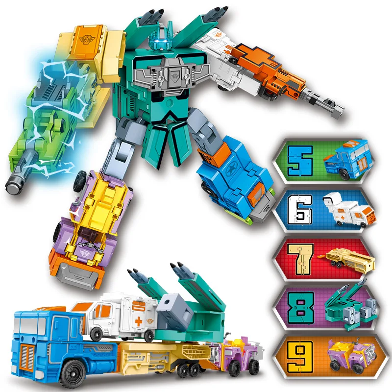 

Yue star 8181 with Numbers Fit Transformation Set Star Variable Ares Toy Robot Fit Educational