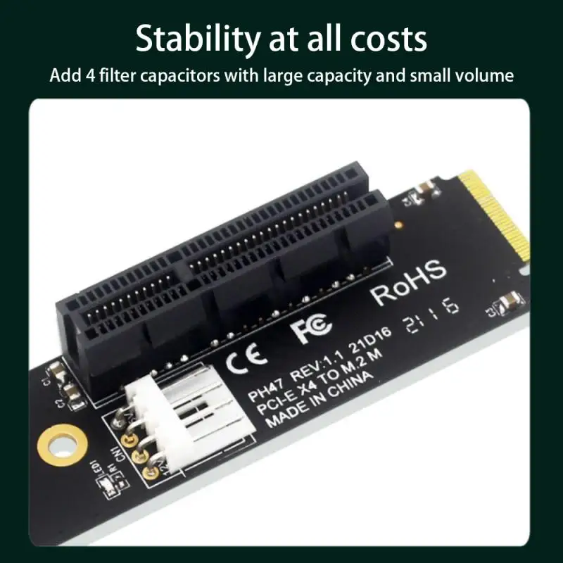 M.2 to PCIe Expansion Card: Upgrade Your Computer with NGFF to PCIe X4 Slot Connector – Built-in Drive Support for Enhanced Connectivity. Description Image.This Product Can Be Found With The Tag Names Cheap Computer Cables Connectors, Computer Cables Connectors, Computer Office, High Quality Computer Office