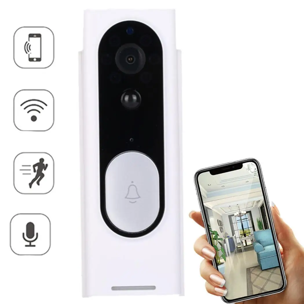 

WiFi Video Doorbell Smart Home Remote 0.01Lux automatic Monitoring Wireless 10m Doorbell 5M > 39db 10m 3.6mm