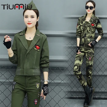 

Cotton Camouflage Suit Woman Twinset Thin Performance Military Service Green Dance Sailor Dance Militar Army Softair Multicam