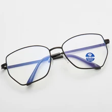 Модные очки, оправа для женщин, металлическая оправа, оптические очки, прозрачные компьютерные очки, женские анти-голубые очки