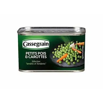 

Guisantes con zanahorias lata 265 g neto escurrido