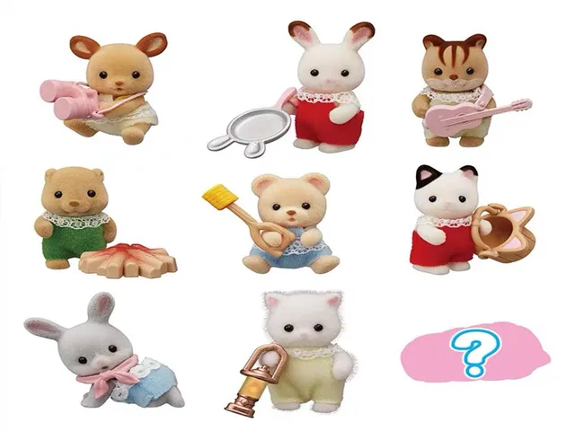 Sylvanian Families Dollhouse Baby Camping Series Blind Bag w/Accessories 1PC Mini Toy Figure 5466 2