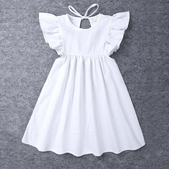 

Girl Dresses NEW Summer Sleeveless Solid color Girl Clothes Cildren Princess Dresses Spring Fashion Children Clothing