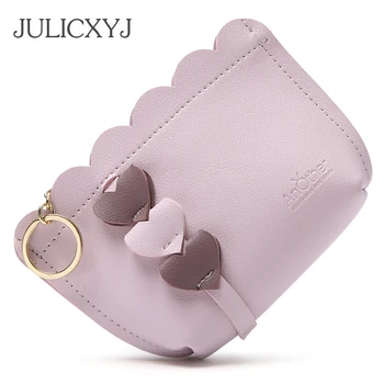 

JULICXYJ Love Design Coin Purse Fresh Delicate Women Teenager Change Wallet Keyhain Case Cards Cash Bills Bags Girl Friend Gift