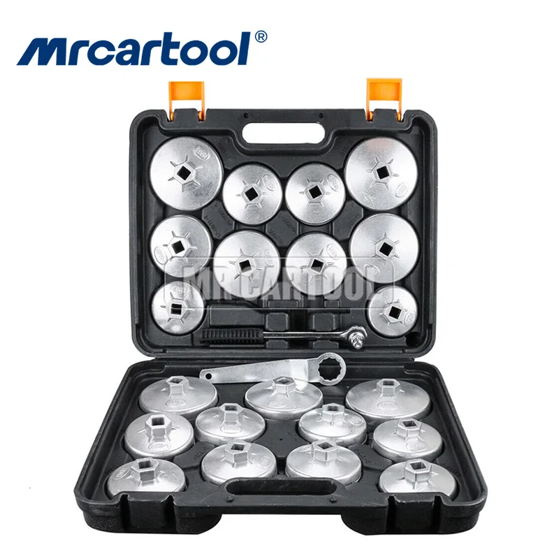

Комплект гаечных ключей MR CARTOOL, 23 шт., инструмент для снятия масляного фильтра колпак двигателя для Audi, BMW, Toyota, Jeep, GM, мотоциклетных набор инструментов для ремонта автомобиля