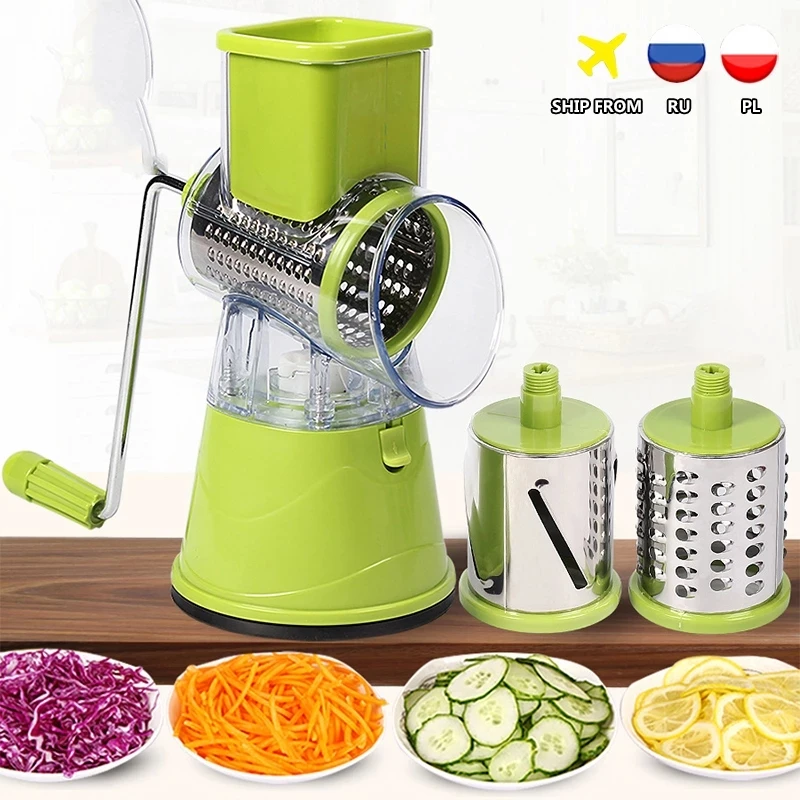 Multifunction Manual Vegetable Cutter Slicer Kitchen 3-In-1 Vegetable Shredder Multifunction Manual Vegetable Cutter Slicer Kitchen 3-In-1 Vegetable Shredder