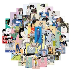 Lot de 10, 50 ou 100 autocollants de dessins animés pour filles, Illustration Otaku, amoureux, beauté, pour valise, ordinateur portable, Graffiti, stiticker 