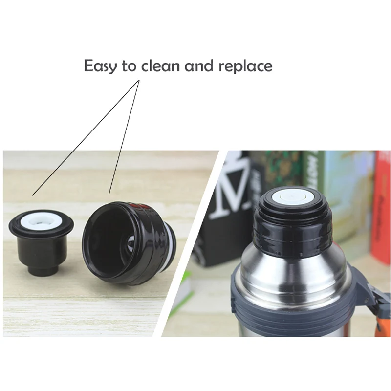 cup cover Insulation Cup Cover 5.2cm Thermo Cover Vacuum Bottle Lid Thermo Cup Stopper Outdoor Travel Bullet Water Bottle