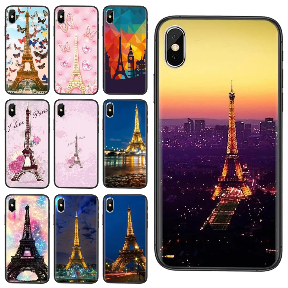Для Samsung Galaxy A72 A725F A71 A70 4G 5G A50 A40 A30 A20 A10S A02 Black Shell Pretty Hoesjes живопись I Love Paris And |