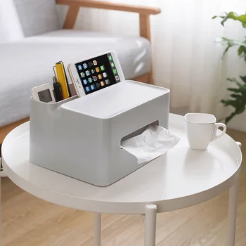 

Plastic Tissue Box Simple Storage Living Room Dining Room Storage Bathroom Multifunctional Creative Paper Box Pumping Boxes