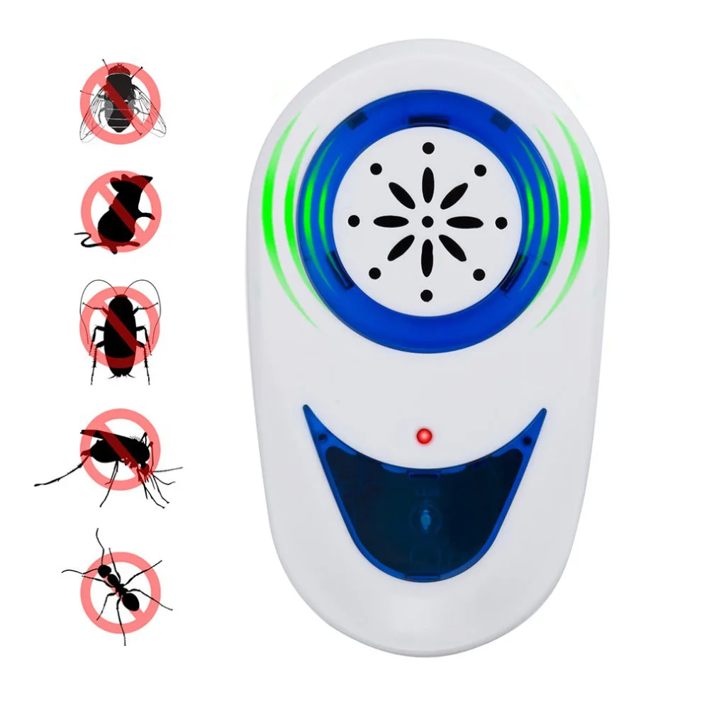 

Multifunctional Electronic Insect Repellent With Night Light Device Ultrasonic Mouse Cockroach Repellent Eco-Friendly Pest Kill