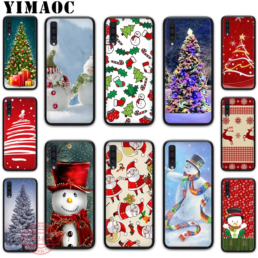 YIMAOC Рождественский Снеговик Олени Санта чехол для Samsung A10s A20s A30s A40s A50s A60 A70 A6 A7 A8 A9 J6