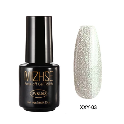 SetD01 XYY003 MIZHSE Гель-лак для ногтей 7 мл блестящий гель для ногтей БЛЕСТЯЩАЯ ЛАМПА Алмазный лак для ногтей отмачиваемый УФ гель для ногтей гель Vanish Base Top - Цвет: SetD01 XYY003