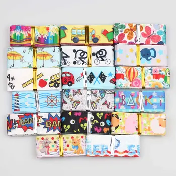 

Single Faced Printed Satin Quality Tying Ribbon 7/8'' Widths Printed Grosgrain Ribbon Crafts Decor Sewing Supplies Mixed Random