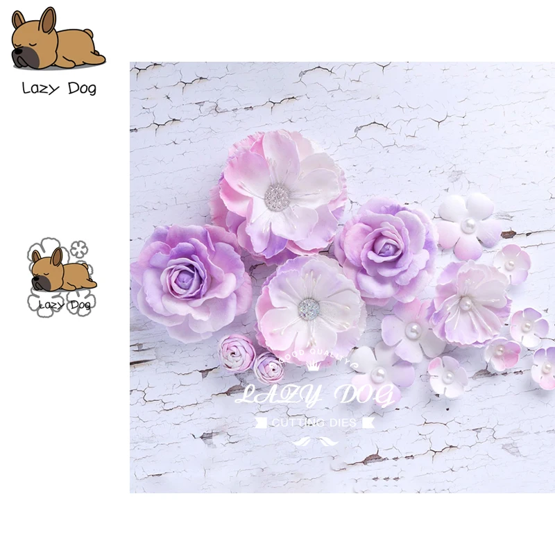 

5PCS Flower Series Metal Cutting Dies Scrapbooking Stencil Decorative Craft Embossing Die Cuts Card Making New Dies For 2019