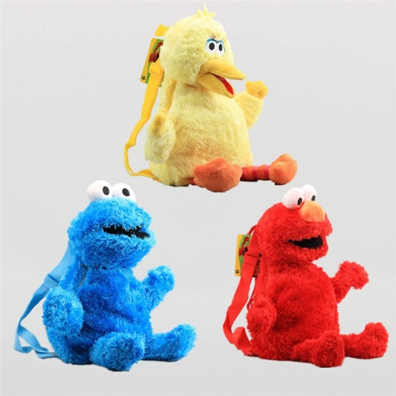 3 вида стилей Улица Сезам плюшевая сумка Elmo для детского сада - Цена: 1 727,25 руб.