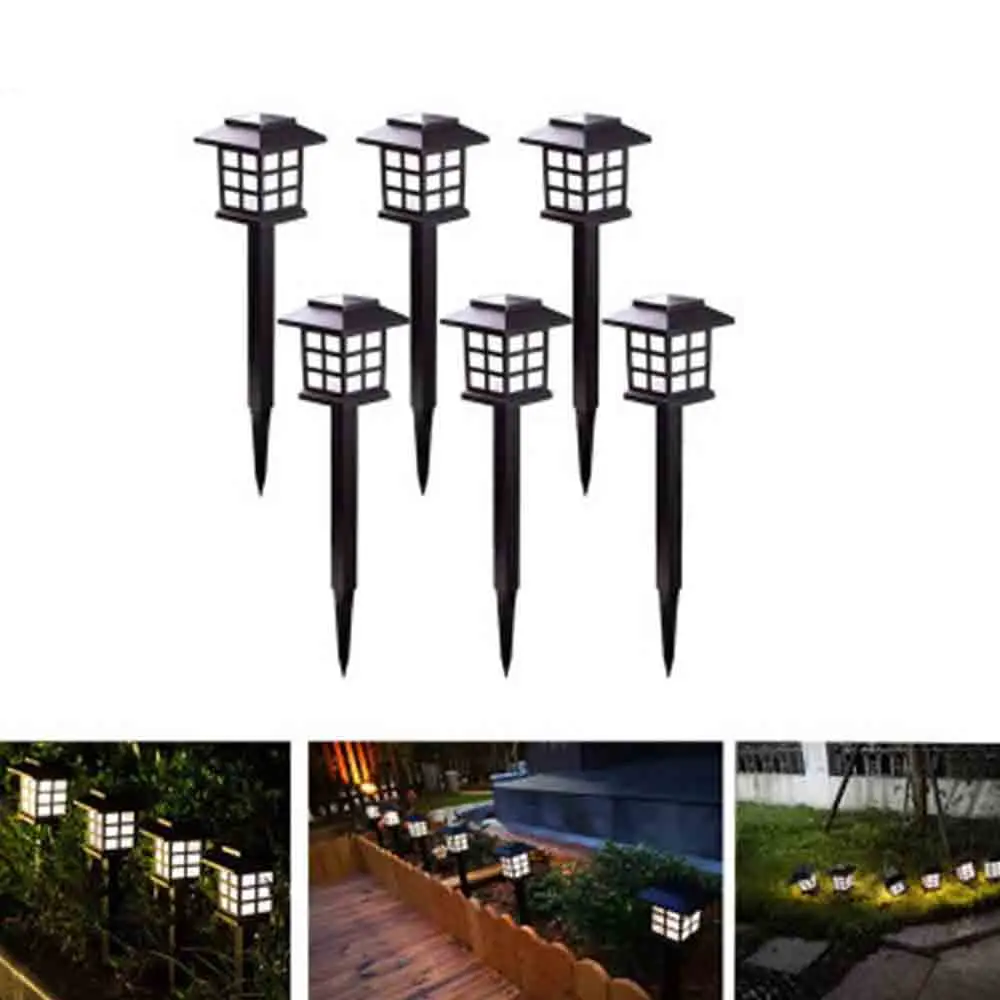 

2020 1/2/4/6/8PCS Outdoor LED Solar Lights for Garden Landscape Path Yard Decor Waterproof Landscape Light Waterproof Lawn Lamps