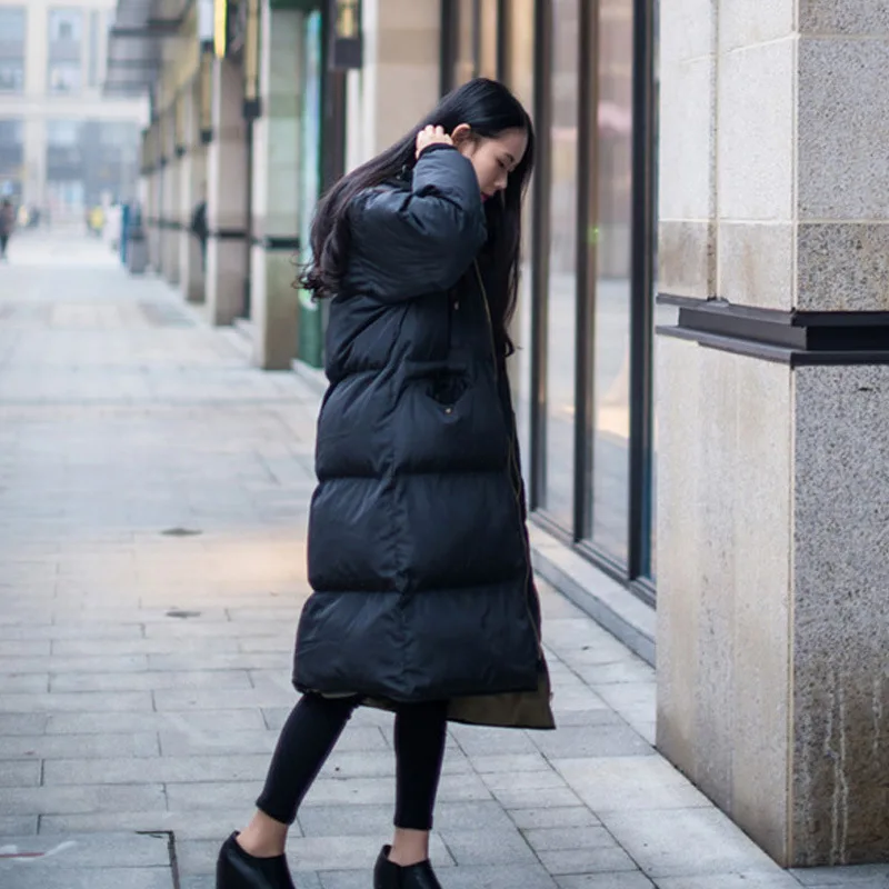 

Off Season Cotton-padded Clothes Women's Mid-length 2018 New Style Cotton-padded Jacket BF Loose Cotton Coat Thick over-the-Knee