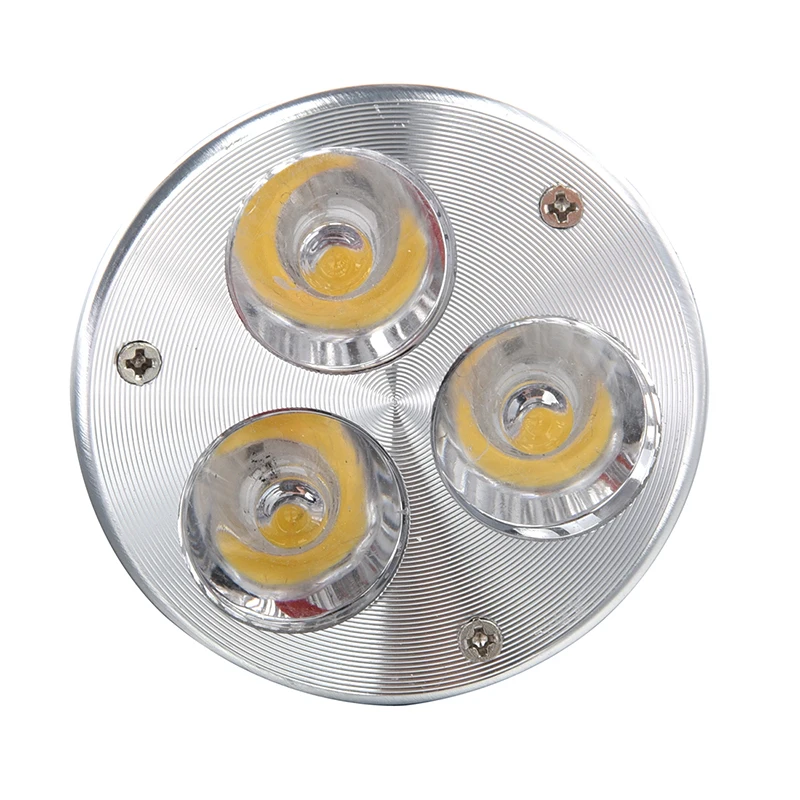 GU10 3W 3 светодиодный высокомощный точечный свет лампы Лампа DC 12V теплый белый