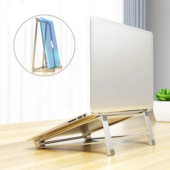 

Folding Adjustable Laptop Stand Aluminum Alloy Portable Tablet Bracket Heat Reduction Holder For mac pro 12 13 15 Laptop holder