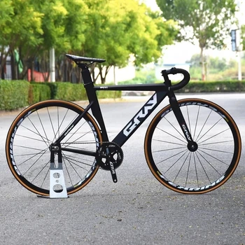 GRAY Track Bike Fixie Bicycle Aluminum Alloy Frame 1