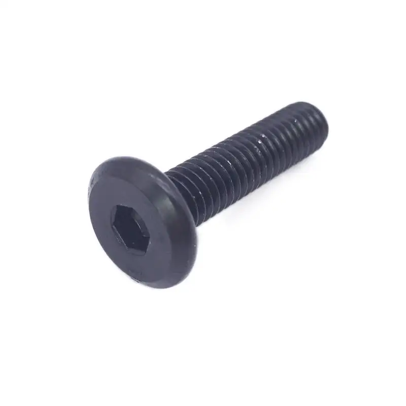 Wkooa-parafusos m6 m8 para Móveis Conector Preto Cabeça Plana Soquete Sextavado para Porca de Barril Preta Pacote com 50