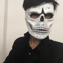Фильм 007 Джеймс Бонд маска призрака страшный скелет, череп на Хэллоуин призрак костюмы для косплея реквизит маскарад смолы Вечерние Маски