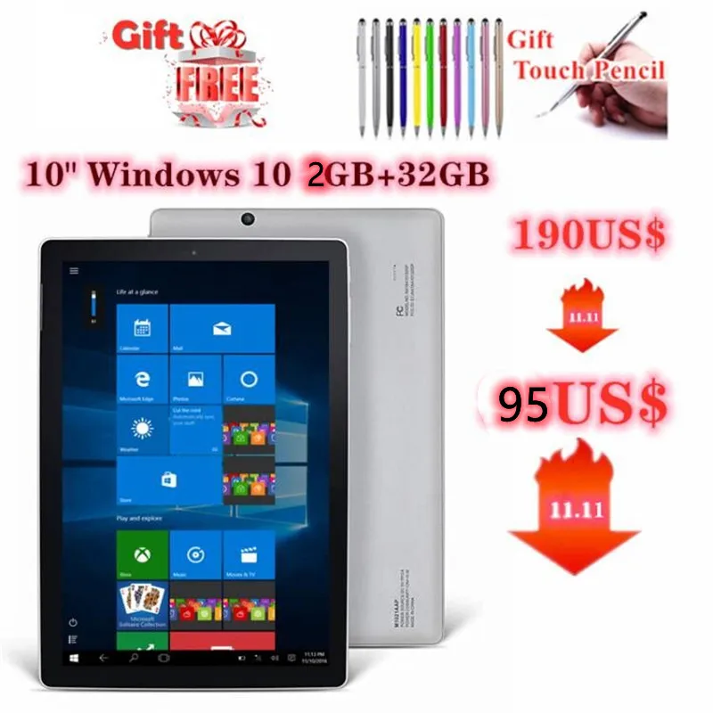 10.1 Inch NX16A Windows 10 Home Nextbook With Dual Cameras 1280*800IPS 5000MAh Battery Quad Core 2GB RAM 32GB ROM Tablets PC | Компьютеры