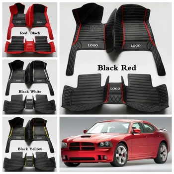 

Custom Car Floor Mats for Dodge Challenger Charger Ram 1500 Caliber Journey Avenger All Weather Automobile Carpet Cover Foot Pad