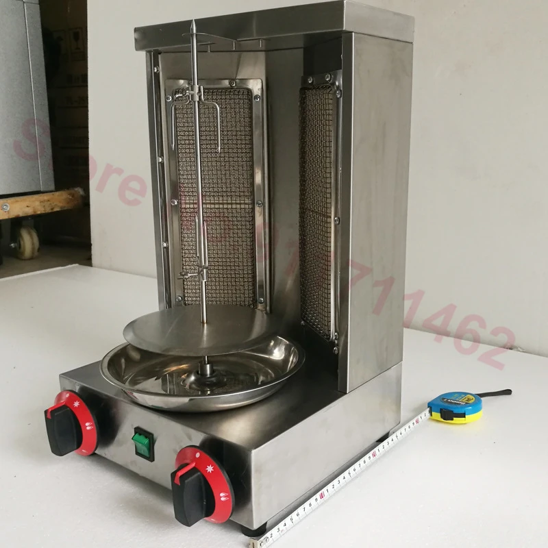 Electric/LPG Gas Doner Kebab Machine Shawarma Roasters Vertical Grill Stainless Steel Rotisserie 4