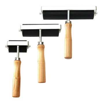 

5cm Heavy Duty Hard Rubber Roller Printing Inks Lino Brayer Art Craft Tool