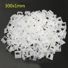 300 шт. выравнивания системы клипса клинья стены выравниватели плитки 1 мм