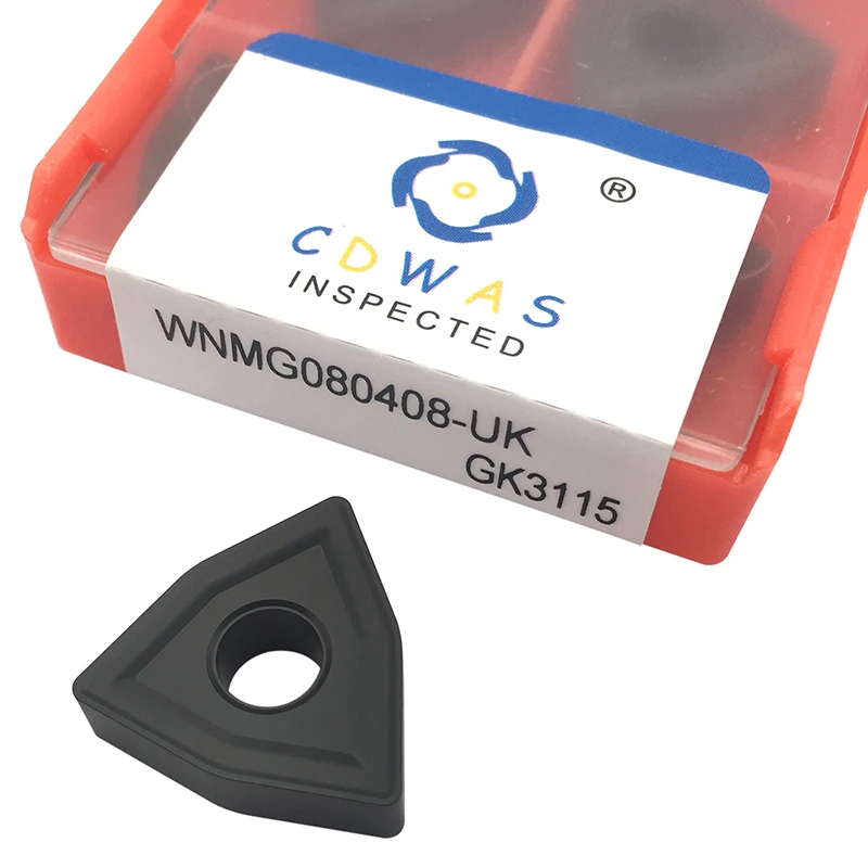 

10PCS WNMG080408 UK GK3115 High Quality Carbide Inserts External Turning Tool WNMG 080408 CNC Lathe Cutter Tool For Cast Iron